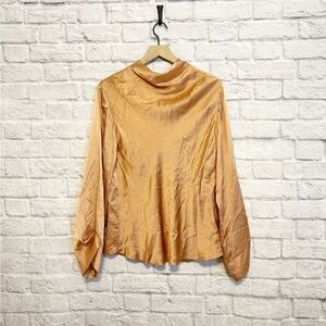 ACLER Cowl Neck Satin Blouse